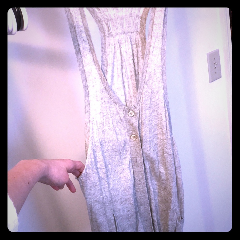 Cashmere boho vest with buttons and pockets